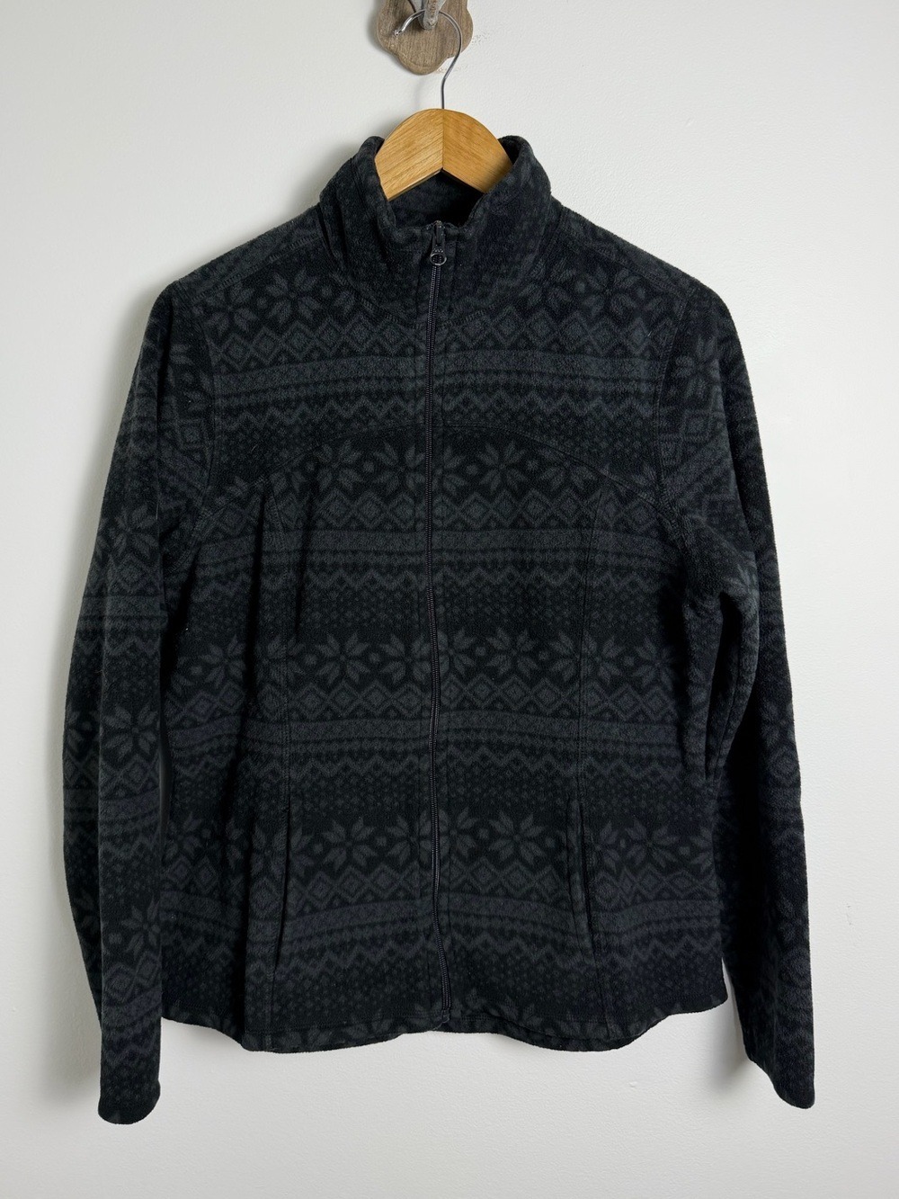 Old Navy Active Fair Isle Fleece Full Zip Jacket Large